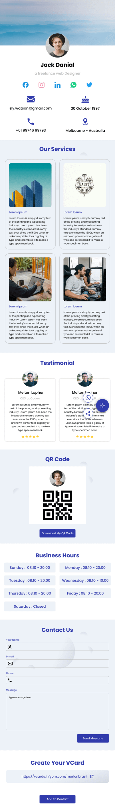 Contact Simple
